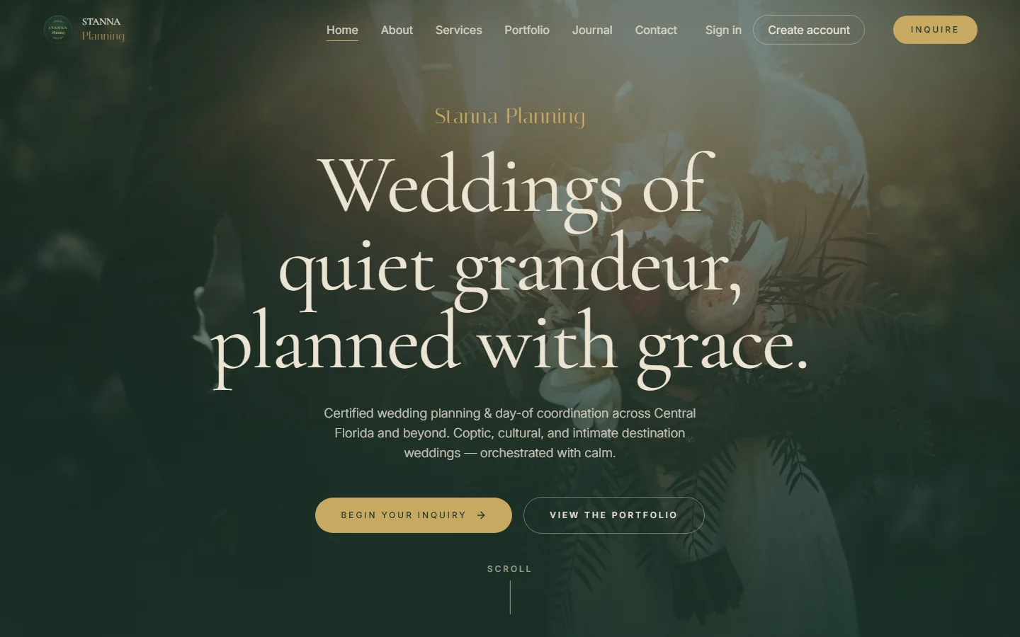 Screenshot of the public Stanna Planning website